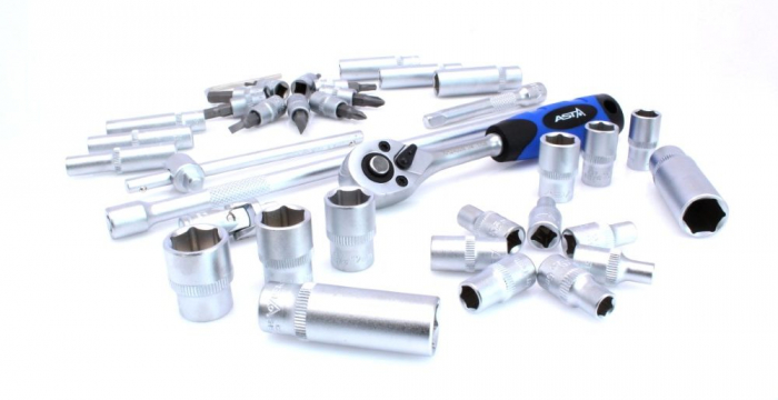 912036 Trusa tubulare, actionare 1/4", 36 piese [2]