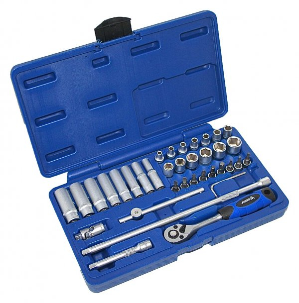 912036 Trusa tubulare, actionare 1/4", 36 piese [1]