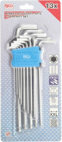 Set chei tip L extra lungi, 1,5 - 10 mm, 13 piese BGS 9799 [3]