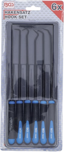 Set carlige extra lungi, lungime 245 mm, 6 piese BGS 70046 [2]
