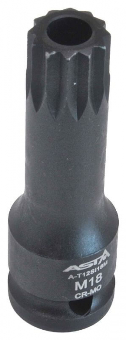 A-T12SI18M Bit M18 de impact in tubulara cu prindere de 1/2", lungime 78 mm [2]