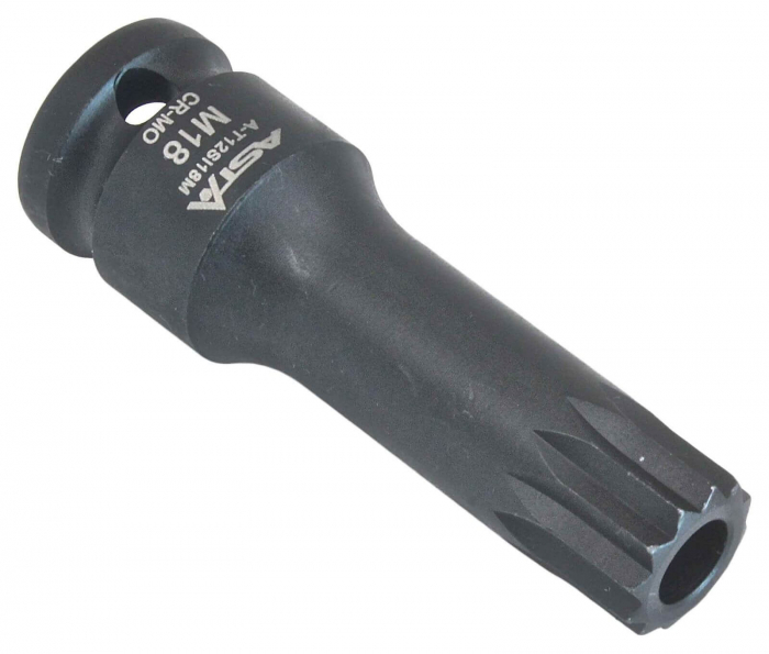 A-T12SI18M Bit M18 de impact in tubulara cu prindere de 1/2", lungime 78 mm [1]