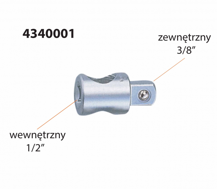 4340001 Adaptor de la 1/2" la 3/8" [2]