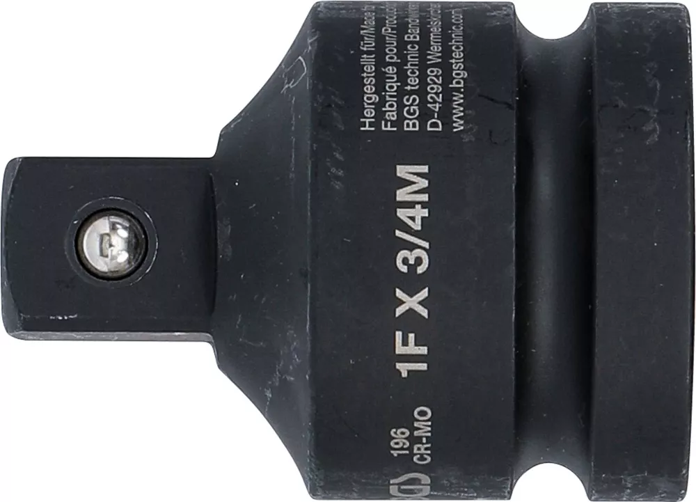 Adaptor de impact de la 1" interior la 3/4" exterior BGS 196 [2]