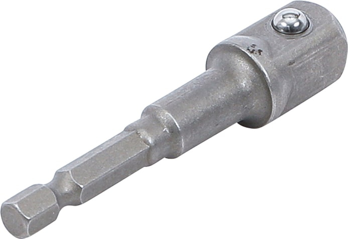 Adaptor pentru tubulare 12,5 mm (1/2") pentru autofiletante, masini de gaurit, antrenare hexagon exterior 6,3 mm (1/4"), BGS 9685-3 [2]