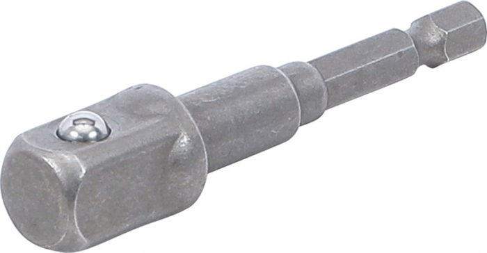 Adaptor pentru tubulare 12,5 mm (1/2") pentru autofiletante, masini de gaurit, antrenare hexagon exterior 6,3 mm (1/4"), BGS 9685-3 [1]