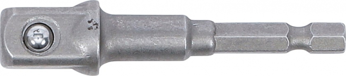 Adaptor pentru tubulare 12,5 mm (1/2") pentru autofiletante, masini de gaurit, antrenare hexagon exterior 6,3 mm (1/4"), BGS 9685-3 [3]