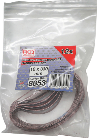 Banda slefuire 10 mm x 330 mm, 12 piese BGS 8853-1 [3]