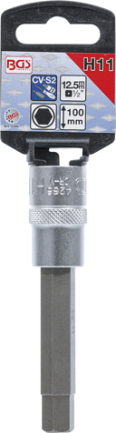 Bit imbus H11 mm in tubulara cu prindere de 1/2", lungime 100 mm, BGS 4266 [2]