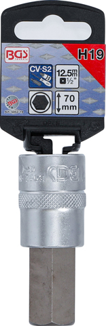 Bit imbus H19 mm in tubulara cu prindere de 1/2" BGS 5052-19 [2]