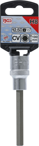 Bit imbus H8 mm in tubulara cu prindere de 1/2", lungime 100 mm, BGS 4263 [2]