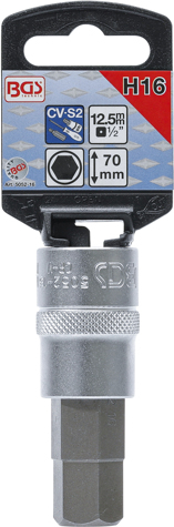 Bit imbus H16 mm in tubulara cu prindere de 1/2",lungime 70 mm,  BGS 5052-16 [2]