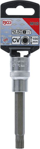 Bit spline  M10 in tubulara cu prindere de 1/2", lungime 100 mm, BGS 4362 [2]