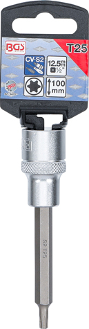 Bit Torx T25 in tubulara cu prindere de 1/2, lungime 100 mm, BGS 4470 [2]