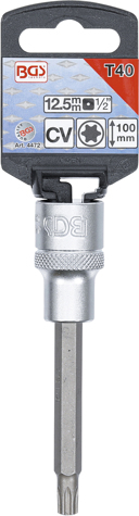 Bit torx T40 in tubulara cu prindere de 1/2", lungime 100 mm, BGS 4472 [2]