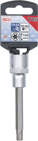 Bit torx T45 in tubulara cu prindere de 1/2", lungime 100 mm, BGS 4473 [2]