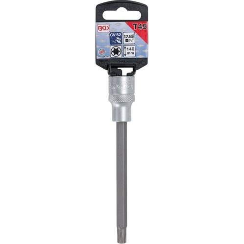 Bit torx T45 in tubulara cu prindere de 1/2", lungime 140 mm, BGS5184-T45 [2]