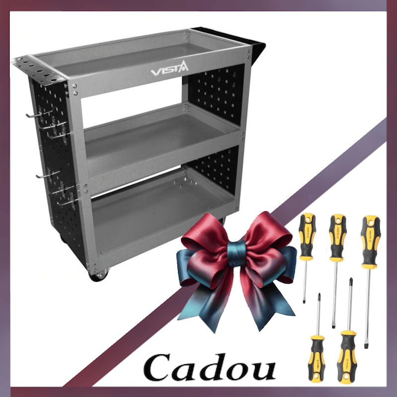V-H3TC Carucior mobil pentru sculecu cadou Set surubelnite, 5 piese BGS 7946 [1]