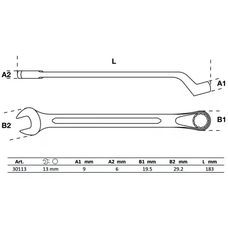 Cheie combinata 13 mm BGS 30113 [3]
