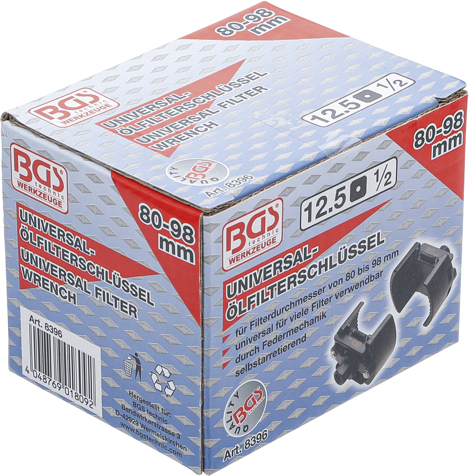 Cheie pentru filtre de ulei reglabila, 80-98 mm, actionare 1/2" BGS 8396 [4]
