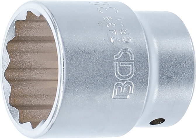 Cheie tubulara 38 mm, 12 puncte, actionare 3/4” BGS 7438 [2]