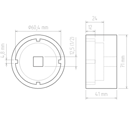 Cheie tubulara pentru piulite canelate pentru Ford Transit BGS 5423 [2]