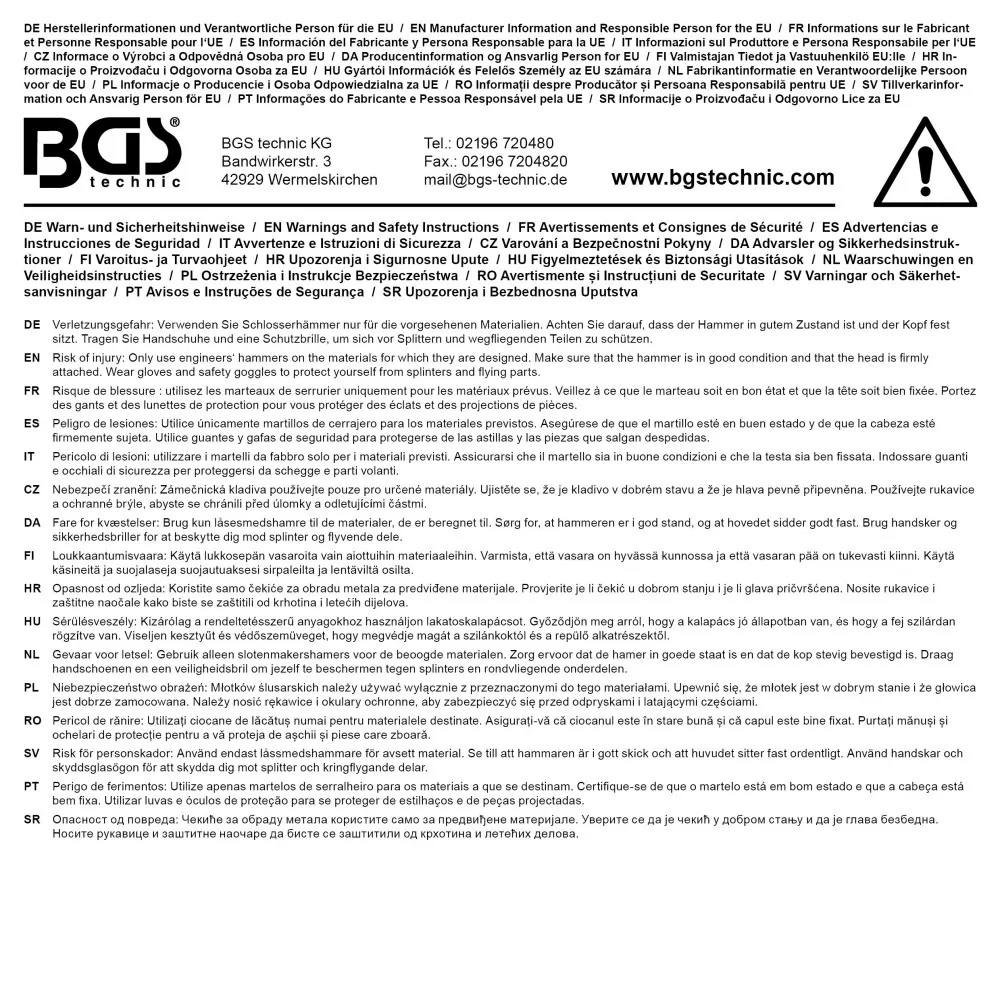 Ciocan 300 g cu coada din lemn BGS 852 [6]