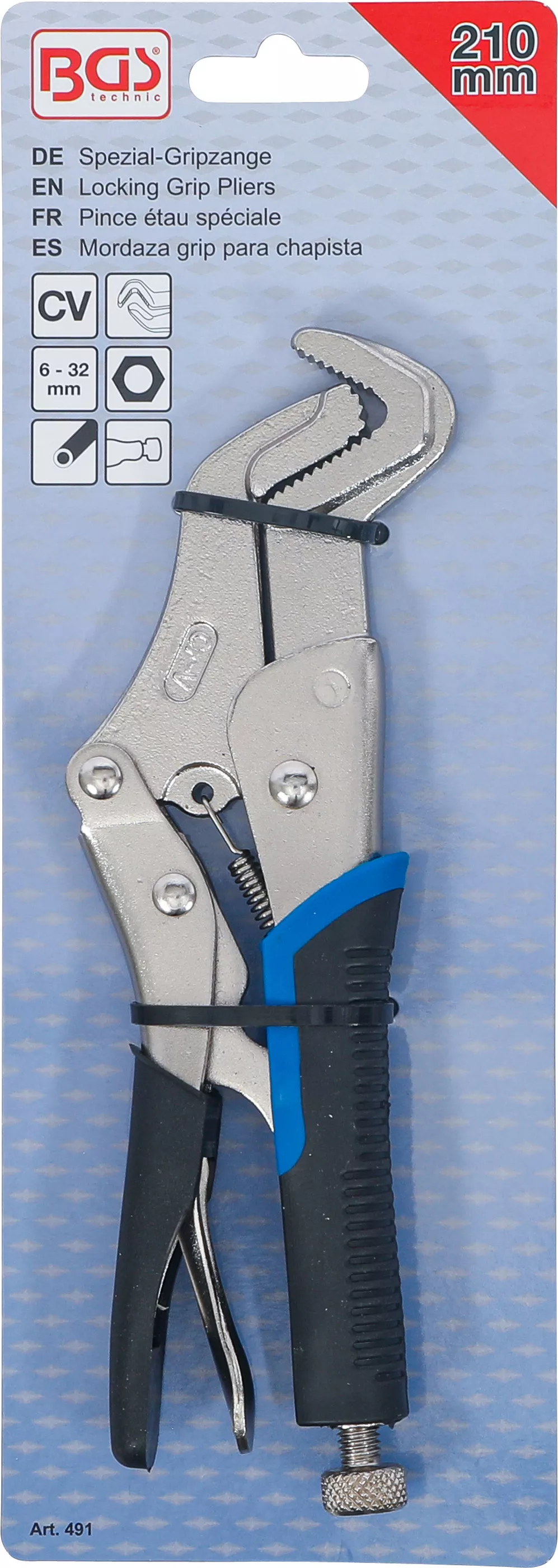 Cleste autoblocant ajustabil 6-32 mm, 210 mm BGS 491 [4]