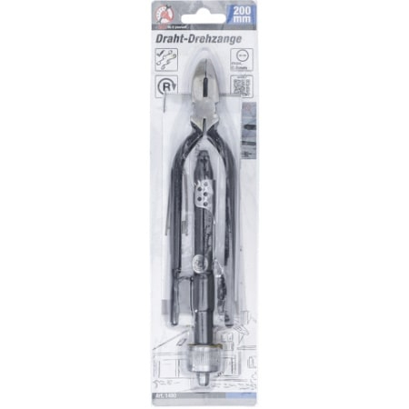Cleste rotativ pentru sigurante cu sarma, lungime 200 mm BGS 1480 [5]