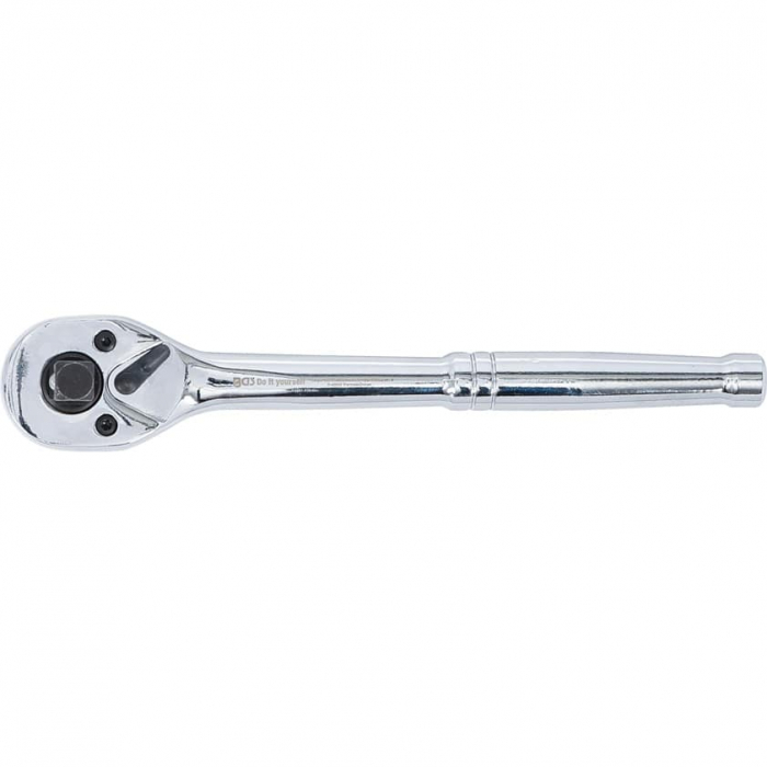 Clichet reversibim, integral din otel cu dantura fina, 3 in 1, 6,3 mm (1/4") / 10 mm (3/8") / 12,5 mm (1/2"), BGS 71015 [3]