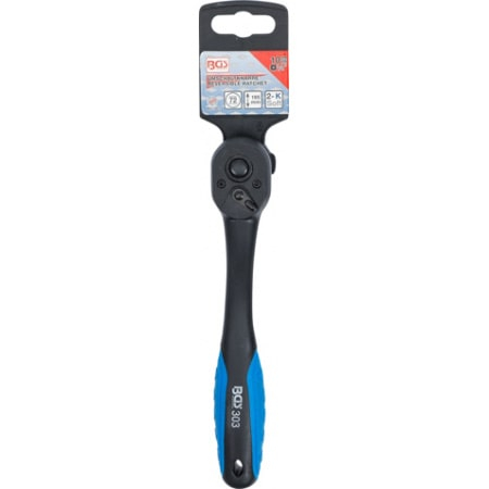 Clicket reversibil cu acoperire din plastic, actionare 3/8" BGS 303 [6]