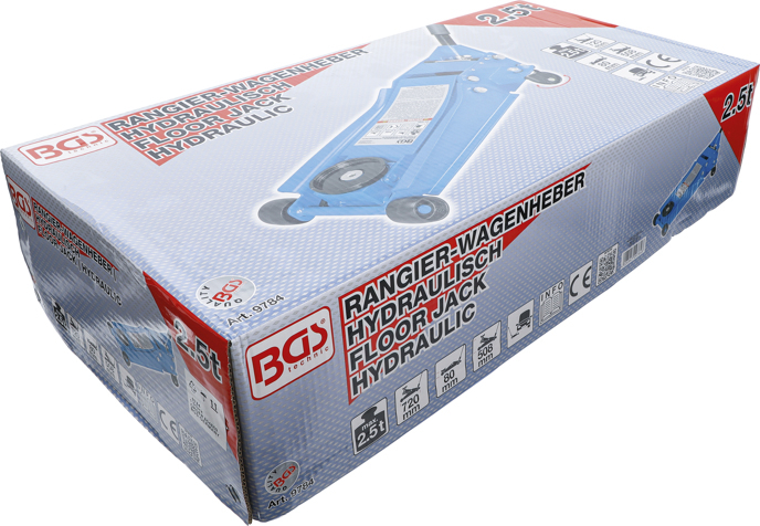 Cric crocodil extra plat, capacitate de ridicare 2,5 t BGS 9784 [4]