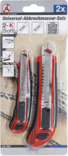 Cutter universal, latime lama 9 / 18 mm, 4 piese BGS 7953 [2]