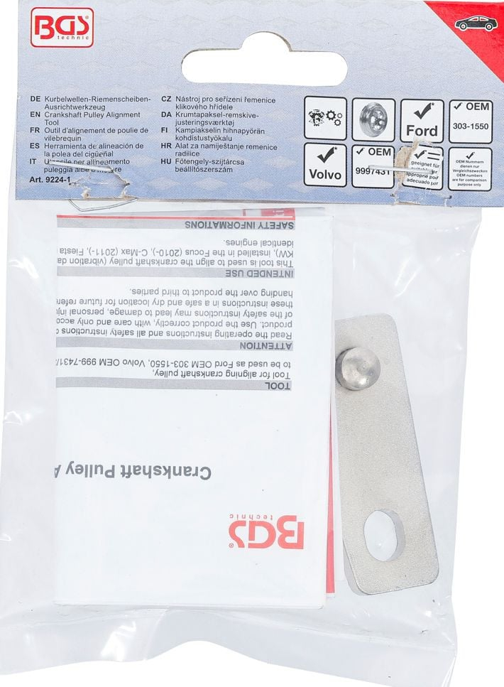 Dispozitiv de aliniere roata curea arbore cotit pentru Ford, Volvo 1.6L, BGS 9224-1 [5]