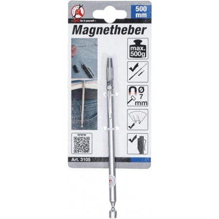 Dispozitiv magnetic de ridicat, lungime max. 500 mm, forta 0.5 kg BGS 3105 [5]