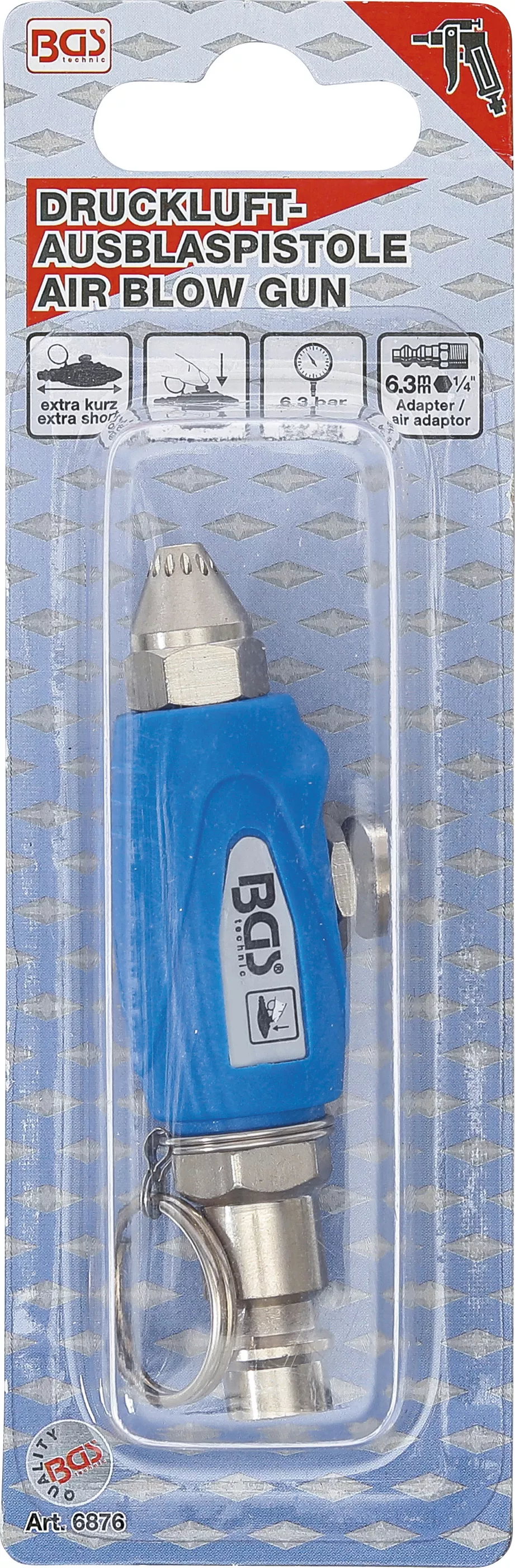 Mini pistol de suflat cu aer comprimat, BGS 6876 [4]