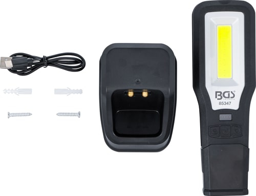 Lampa de lucru COB-LED, rabatabila, cu statie de incarcare, BGS 85347 [7]