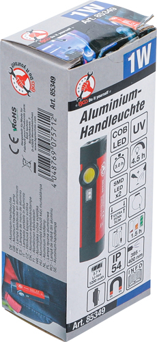 Lampa de mana COB-LED UV din aluminiu, 1 W BGS 85349 [10]
