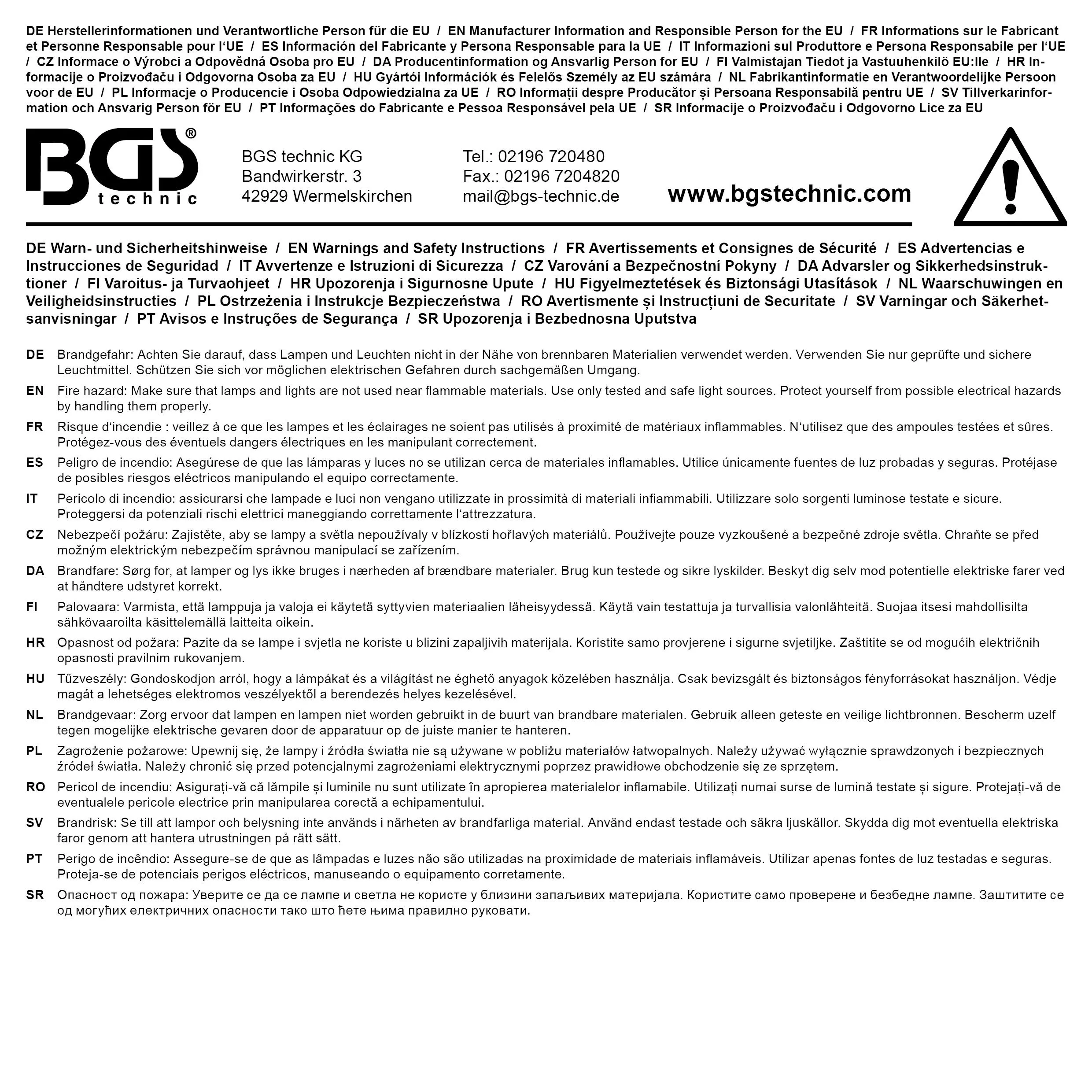Lampa LED cu accumulator pentru iluminat compartiment motor cu prindere pe capota, BGS 9757 [9]
