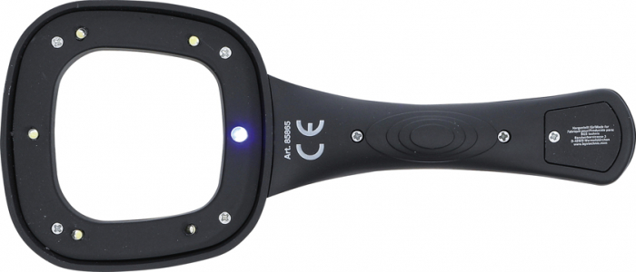 Lupa cu lentila biconvexa si iluminare cu led BGS 85865 [3]