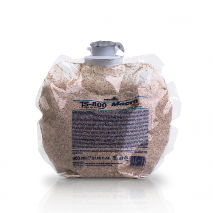 MacroCream - rezerva 800ml, Crema cu abrazivi naturali de curatat mainile pentru murdarie persistenta.Certificat ISO 9001 si ISO 14001. Murdărie unsuroasă - Vaselină, ulei, lubrifianti [1]