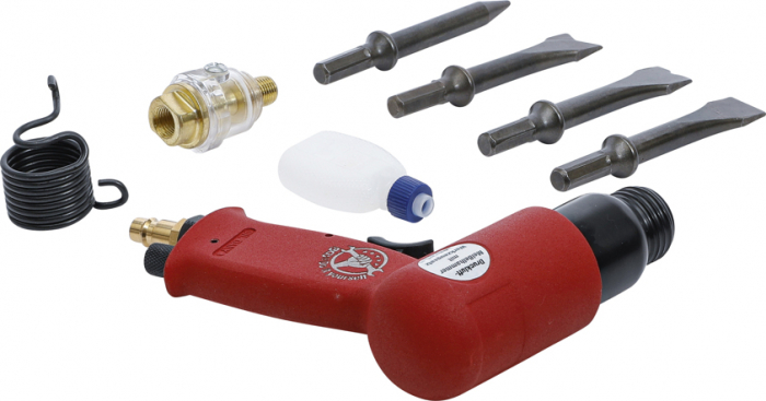 Dalta pneumatica pentru debitat/taiat metale, 8 piese BGS 3213 [7]
