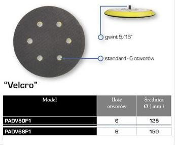PADV66F1 Disc de slefuit 150 mm, M 5/16 ″ [2]