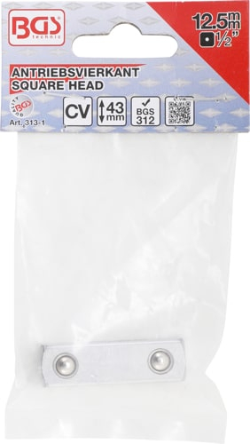 Patrat antrenare 12,5 mm (1/2") pentru clicket reversibil BGS 312, BGS 313-1 [3]