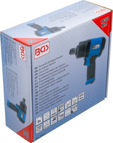 Pistol de impact pneumatica 20 mm (3/4") 1650 Nm, BGS 74412 [7]