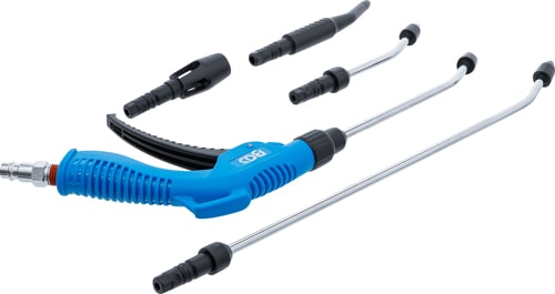 Pistol de suflat cu aer comprimat, cu 5 adaptoare, BGS 7177 [2]