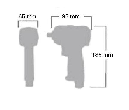 A-SD850 Pistol pneumatic 1/2, 850 Nm cu cap scurt [3]