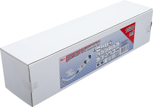Pompa de transfer Ulei, Combustibil, Antigel cu set adaptoare, capacitate 1500 ml, BGS 9782 [4]