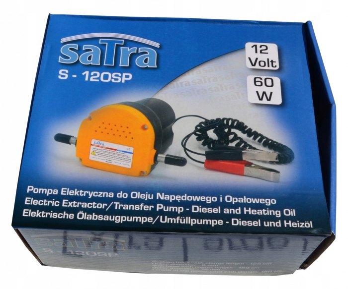 S-120SP Pompa electrica 60W 12V pentru motorina, ulei, lichid de incalzire [2]