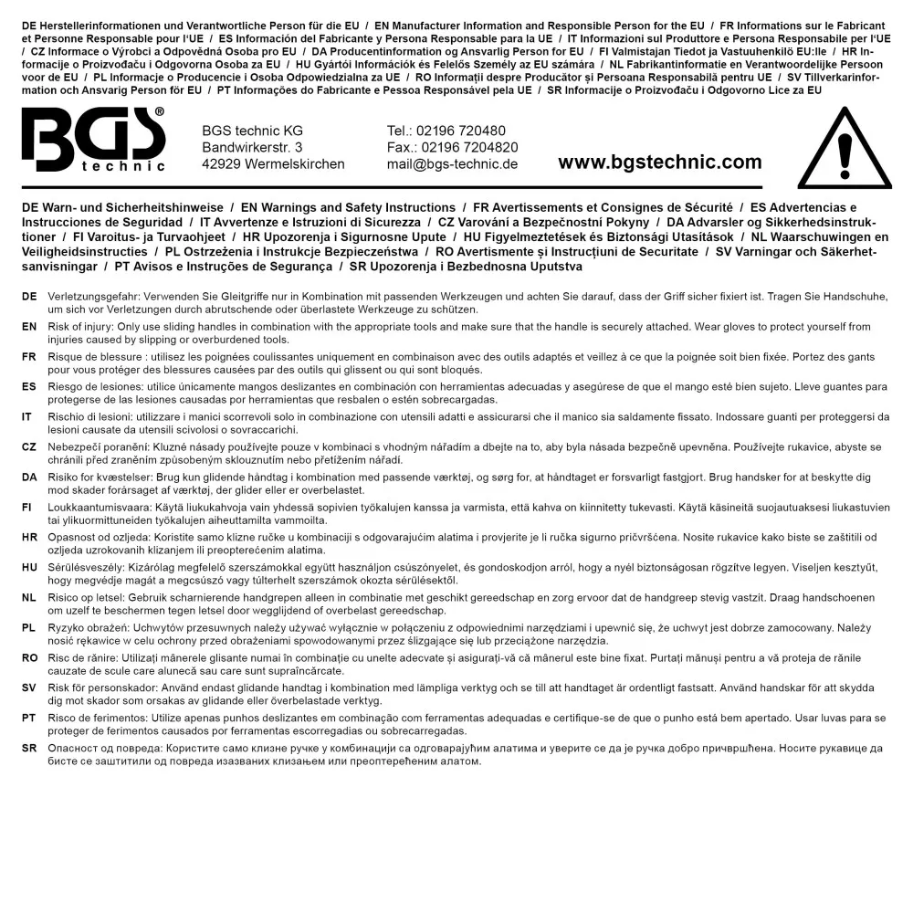 Prelungitor 100 mm, actionare 3/4" BGS 264 [2]